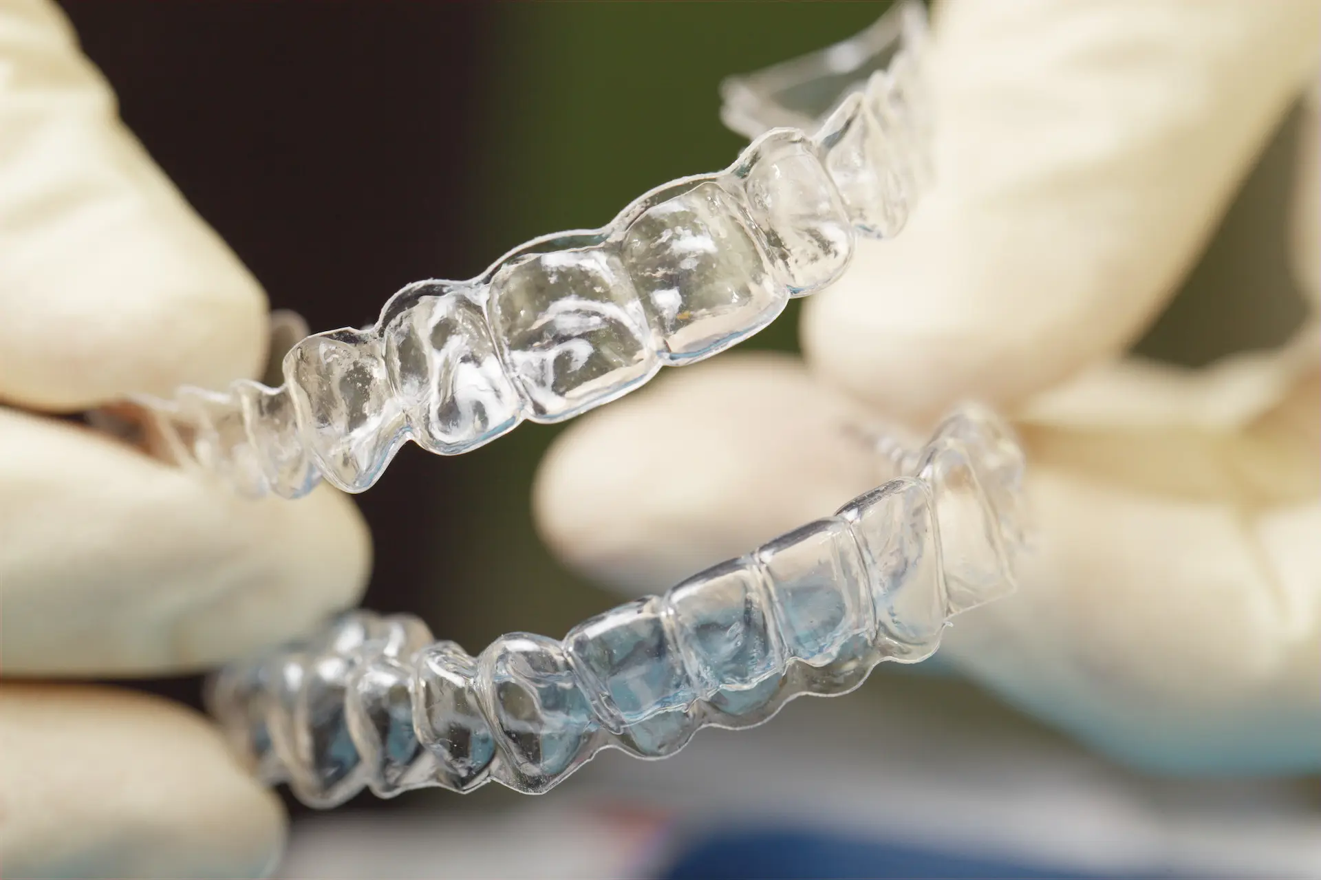 doctors hands holding silicone mouth guard 2024 10 16 21 14 49 utc